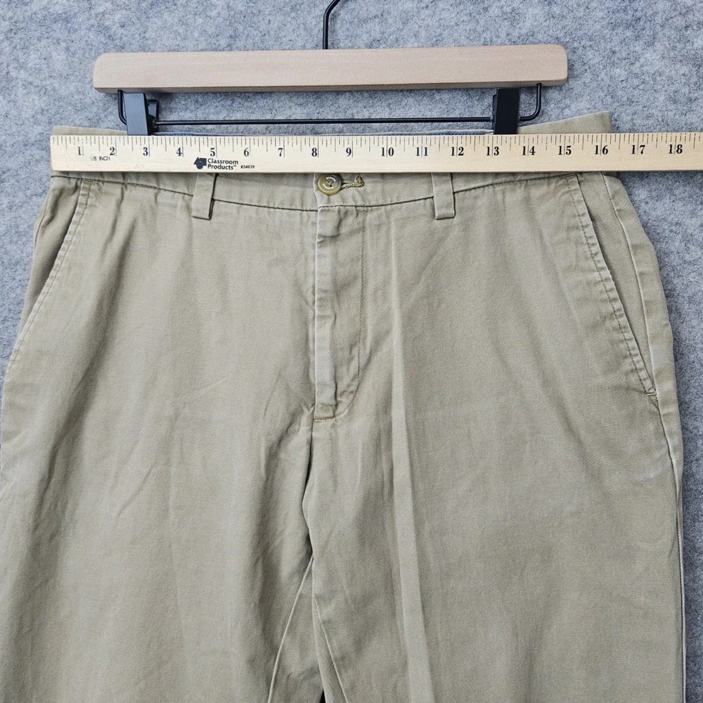 Banana Republic Emerson Chino Pants Men's 33x32 Tan Straight Leg Cotton Office